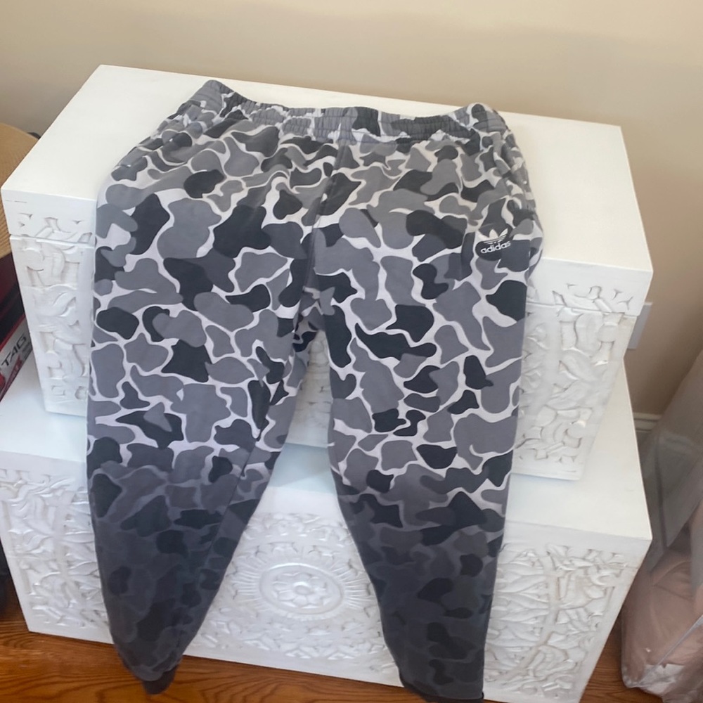 Grey camo, adidas, Large, Slightly worn